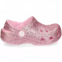 Zueco Glitter Rosa  CROCS