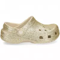 Zueco Glitter Beige  CROCS