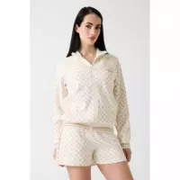 Aggie Full Zip Sweat Aop G012/G1G2 Ologr  GUESS