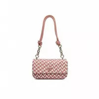 TESSI FLAP SHOULDER BAG CORAL PINK MULTI