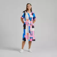 Vestidos Vestido DEDICATED Kallvik Abstract Block Multi Color