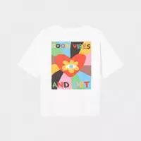Camisetas Mujer Camiseta DEDICATED Vadstena Good Vibes White