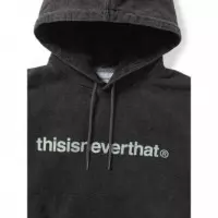 Jerséis y Sudaderas Sudadera Thisisneverthat™ T-logo Hoodie Washed Black  THISISNEVERTHAT