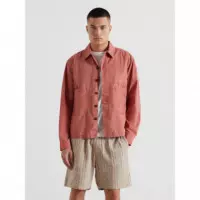 Chaquetas Hombre Sobrecamisa FARAH Mattison Dusty Red