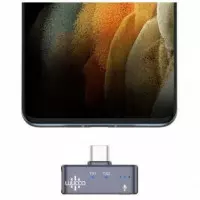 Lavalier Microfono LUUCCO Minipods K1 USB C Negro