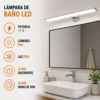Lámpara Led Baño Luz Fría AIRMEC 12W
