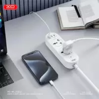 Cable de Extension 2 Enchufes Ca + 1 Usb-a + 2 Usb-c Blanco XO