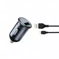 Cargador para Coche con Cable Micro Gris XO