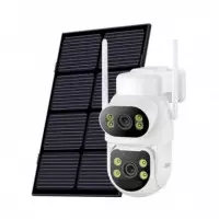 Cámara de Seguridad Exterior 4MP con Doble Lente Blanco XO
