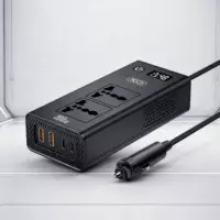 Inversor de Corriente Vehiculo 200W Negro XO