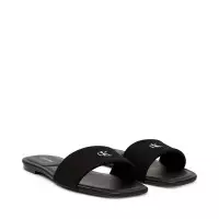 Provence - Sandalias Planas de Lona con Puntera Cuadrada  CALVIN KLEIN