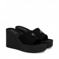 Melia - Sandalias de Cuña con Plataforma de Lona  CALVIN KLEIN