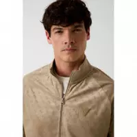 Cochise Full Zip Sweat 4G Impressed Beig  GUESS