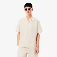 Camisa de Corte Holgado de Seersucker  LACOSTE