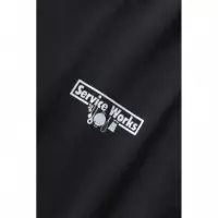 Camisetas Hombre Camiseta SERVICE WORKS Pigment Dyed Trademark Black