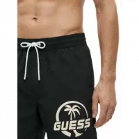 Bañador Guess negro estampado logos