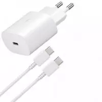 Cargador Red SAMSUNG Usb-c 25W con Cable Blanco
