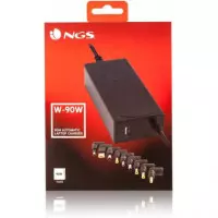 Alimentador Universal Automático 90W para Ordenador Portátil con Salida USB 5V-2A y 9 Adaptadores  NGS