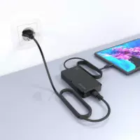 Cargador de Sobremesa PD3.0 1XUSB-C 1.8M, Negro USB Tipo-c 65W  AISENS