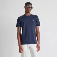 Camiseta Regular Fit de Punto de Algodón con Logotipo  ANTONY MORATO