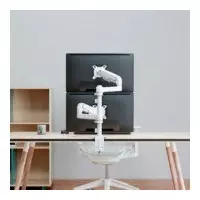 Soporte de Mesa Tv/monitor AISENS 17" - 32" 2 Brazos Giratorio/inclinable hasta 9KG White