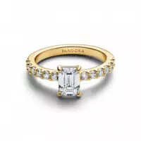 PANDORA Anillo con un Recubrimiento Electrolítico en Oro 164506C01