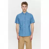 Camisas Camisa ANERKJENDT Aktheshirt Chambray Medium Blue Denim