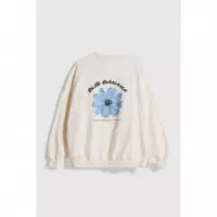 Jerséis y Sudaderas Sudadera BLUE BANANA Flor Off-white
