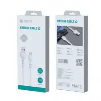 DEVIA Cable Kintone Usb-c a USB 2.1A, 1MTR Blanco