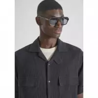 Camisa Relaxed Fit «nairobi» de Algodón de Tacto Suave con Efecto Waffle de ANTONY MORATO