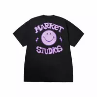 Camisetas Hombre Camiseta MARKET STUDIOS Smiley Old School Black