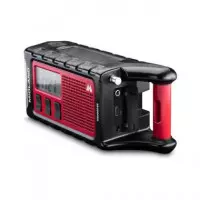 MIDLAND Radio Portatil BLUETOOTH ER300 Pro Roja/negra de Emergencia Solar,dynamo,recargable