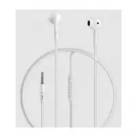 DEVIA Auricular de Cable Mini Jack 3.5MM con Microfono Blanco