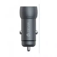 DEVIA Cargador Coche Tipo C+usb a 48W Negro