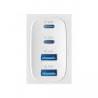 DEVIA Adaptador Corriente 2XUSB A+2XTIPO C 40W Blanco