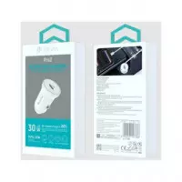DEVIA Cargador Coche Tipo C 30W Blanco 143