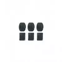 Gopro AACFT-001 Soportes Adhesivos Curvos + Planos (3 Unidades), Negro  GOPRO