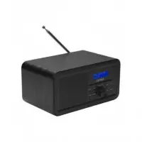 Radio Dab+ DENVER DAB-30B Black, Fm, con Pantalla Lcd y Antena Telescópica, Color Negro