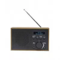 Radio de Escritorio DENVER DAB-46 Dab+, Fm, Retro, Color Madera