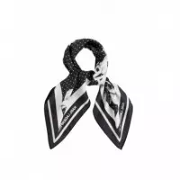 KARL LAGERFELD - Ikon Choup Silk Scarf - 999 - B3W33037/999