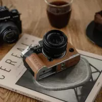 PGYTECH Funda de Cuero Marron para Fuji X-S20