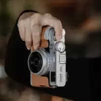 PGYTECH Funda de Cuero Marron para Fuji X100VI