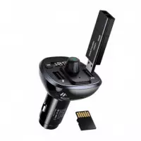 Cargador de Coche Dual USB 3.4A con Pantalla Digital Negro USAMS
