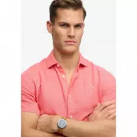 SUPERDRY Camisas Hombre Riviera S/s Linen Shirt M4011104A-01R