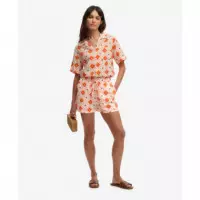 SUPERDRY Pantalones Cortos Mujer Cotton Printed Beach Short W7110497A-K8J