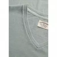 SUPERDRY Camiseta Hombre Classic Cotton Linen Vee M1012391A-J1E