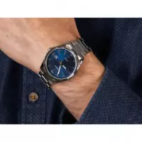 CASIO MTP-1302PD-2A Reloj Clásico para Hombre con Esfera Azul y Correa de Acero Inoxidable – Wr 50M y Calendario