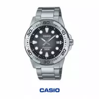 CASIO MTD-140D-1A – Reloj Analógico Deportivo Hombre Acero Inoxidable, Wr 100M, Calendario