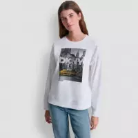 Sudadera Rhinestone Taxi Logo  DKNY