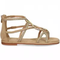 Esclava Talon Alto Piedras Beige  ALMA EN PENA